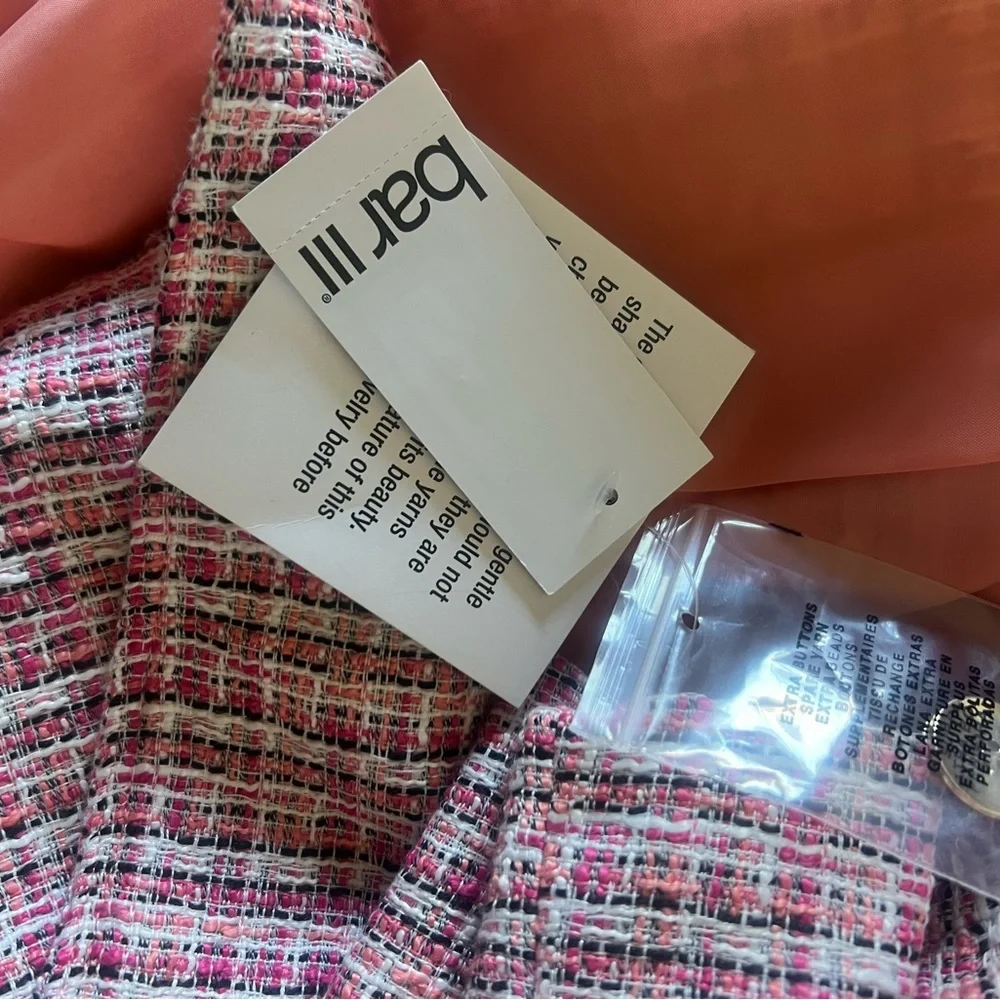 Bar III Pink Plaid Blazer - Picture 2 of 4